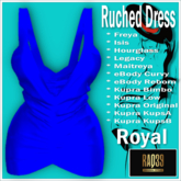 [R39] Ruched Dress-Royal