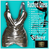 [R39] Ruched Dress-Silver