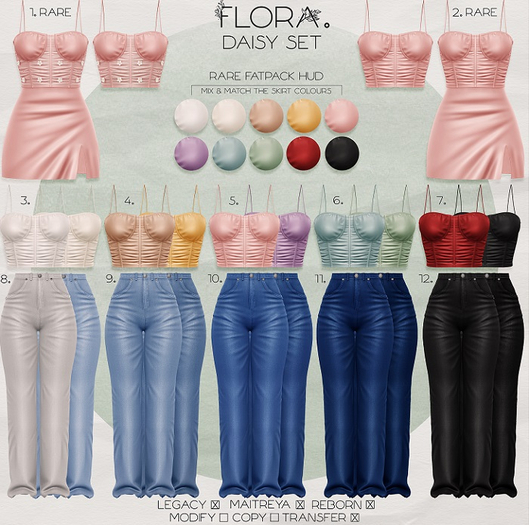 6. Flora. daisy top ~ set 4 Legacy