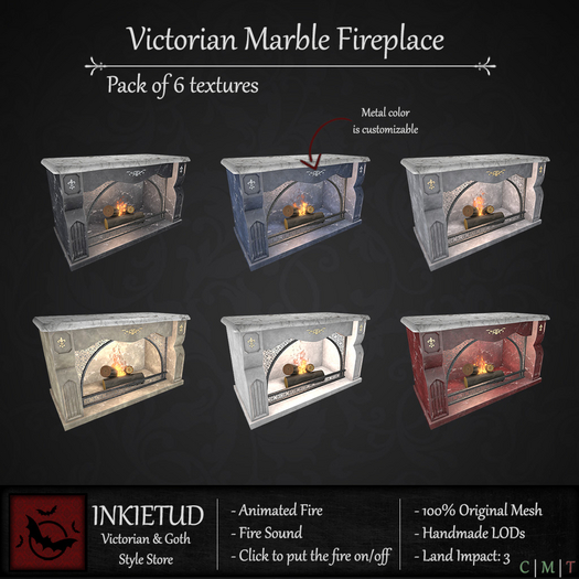 [INKIETUD] Victorian Marble Fireplace (Boxed)