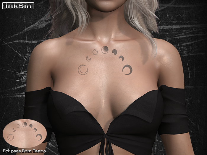 InkSin Moon Faces BOM Tattoo