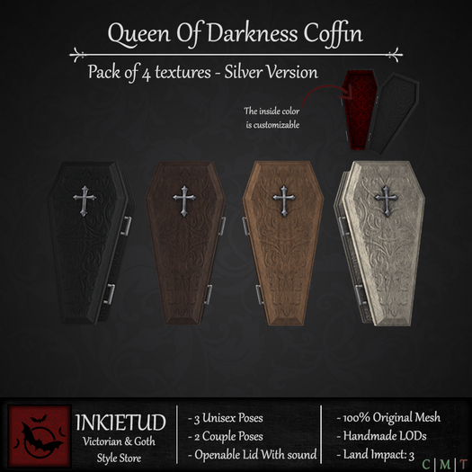 [INKIETUD] Silver Queen of Darkness Coffin (Boxed)