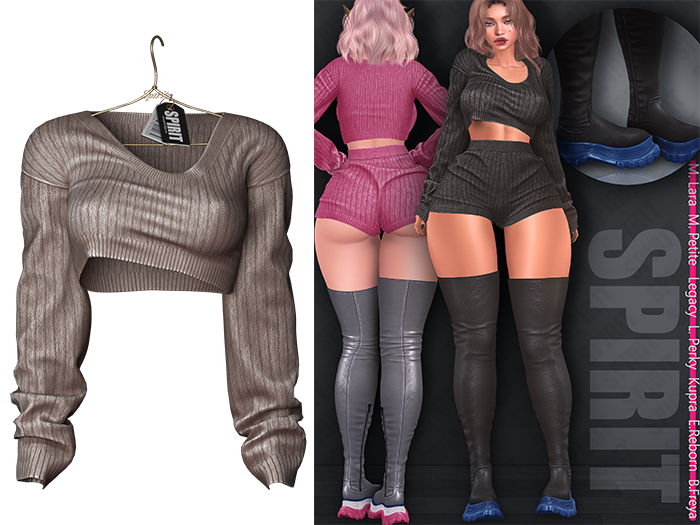 Second Life Marketplace SPIRIT Raven sweater [NUDE]