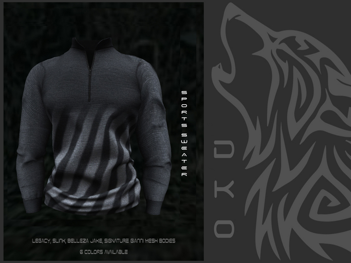 [DKO] BLACK SPORTS SWEATER