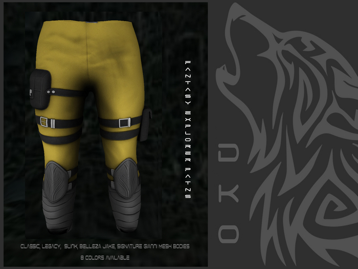 [DKO] FANTASY EXPLORER PANTS - YELLOW