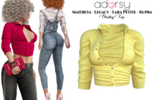 adorsy - Shelby Top Yellow - Maitreya/Legacy/Petite/Kupra