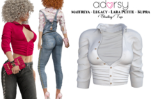 adorsy - Shelby Top White - Maitreya/Legacy/Petite/Kupra