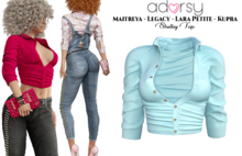 adorsy - Shelby Top Light Blue - Maitreya/Legacy/Petite/Kupra