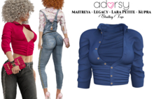 adorsy - Shelby Top Blue - Maitreya/Legacy/Petite/Kupra