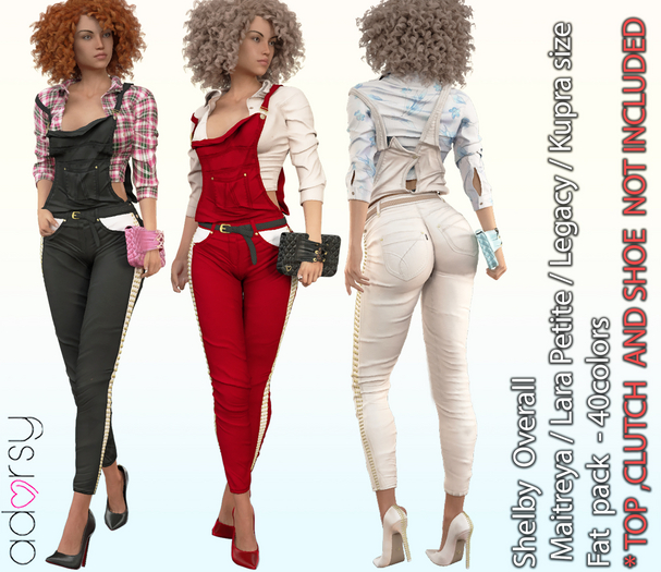 adorsy - Shelby Overall Fatpack - Maitreya/Legacy/Petite/Kupra