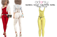 adorsy - Shelby Overall Yellow - Maitreya/Legacy/Petite/Kupra