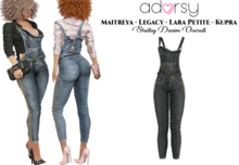 adorsy - Shelby Denim Overall Black - Maitreya/Legacy/Petite/Kupra