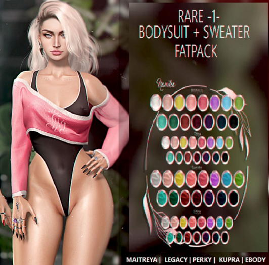 1. NANIKA - Vivea Bodysuit/Sweater Kupra - RARE FATPACK HUD
