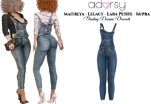 adorsy - Shelby Denim Overall Dark Blue - Maitreya/Legacy/Petite/Kupra
