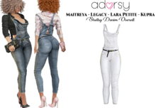 adorsy - Shelby Denim Overall White - Maitreya/Legacy/Petite/Kupra