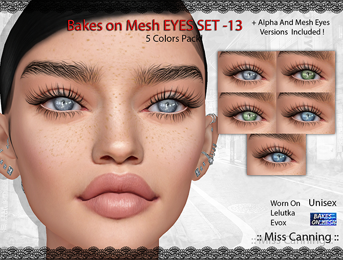 :: Miss Canning : [ Bakes on Mesh EYES SET -13 ]