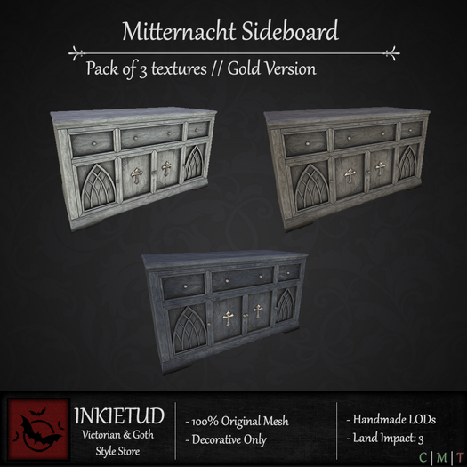 [INKIETUD] Mitternacht Sideboard - Gold (Boxed)