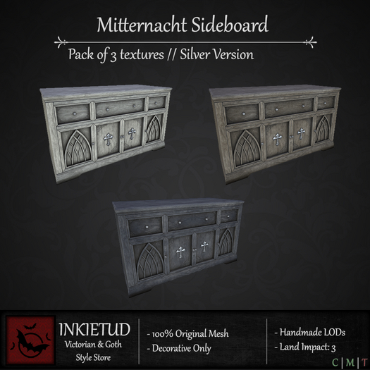 [INKIETUD] Mitternacht Sideboard - Silver (Boxed)