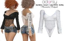 adorsy - Alessandra Bodysuit White - Maitreya/Legacy/Lara Petite/Kupra