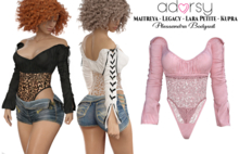 adorsy - Alessandra Bodysuit Pink - Maitreya/Legacy/Lara Petite/Kupra