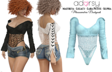 adorsy - Alessandra Bodysuit Light Blue - Maitreya/Legacy/Lara Petite/Kupra