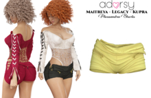 adorsy - Alessandra Shorts Yellow - Maitreya/Legacy/Kupra