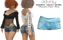 adorsy - Alessandra Denim Shorts Splash - Maitreya/Legacy/Kupra