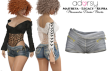 adorsy - Alessandra Denim Shorts Grey - Maitreya/Legacy/Kupra