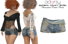 adorsy - Alessandra Denim Shorts Dirty - Maitreya/Legacy/Kupra