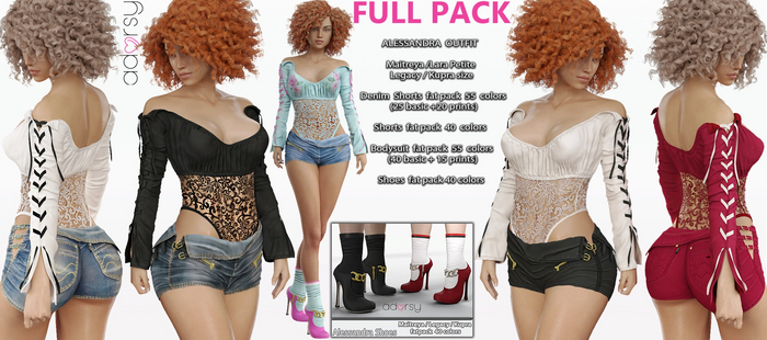 adorsy - Alessandra SET BUY ALL PACK - Maitreya/Legacy/Lara Petite/Kupra