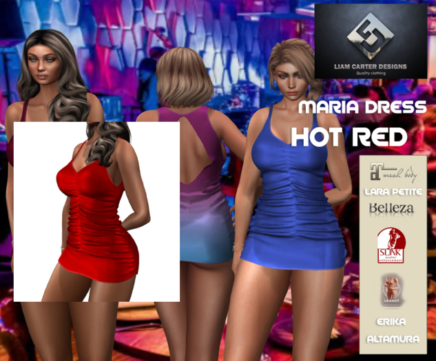 LCD Maria Dress Hot Red