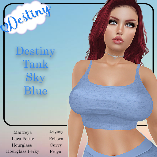 Destiny Tank Sky Blue