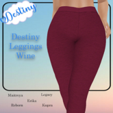Destiny Leggings Wine