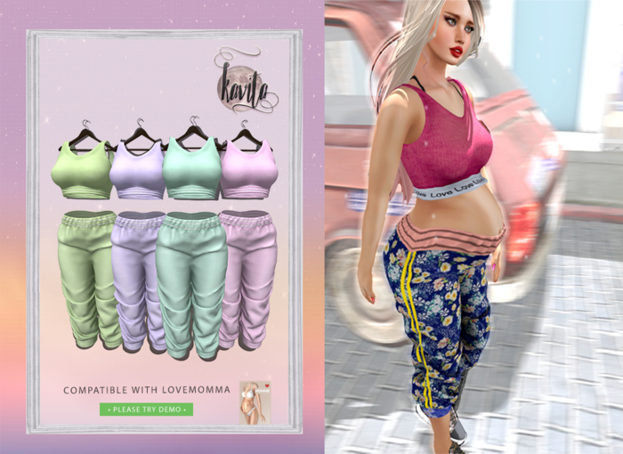 *KC*  pastell -TRACKSUIT / joggers for LOVEMOMMA Persephone