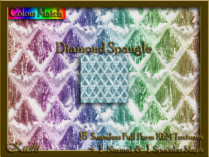Diamond Spangle Seamless Texture Set
