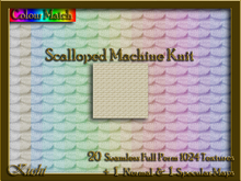 Scalloped Machine Knit Texture Set