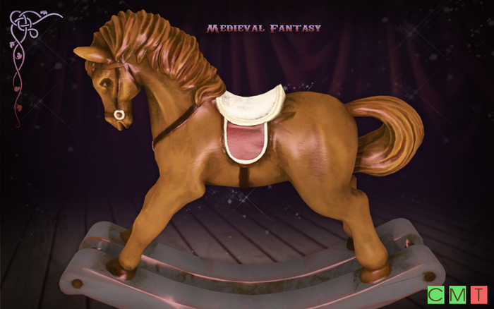 [MF]  Antique Carnival Circus RockingHorse(boxed)