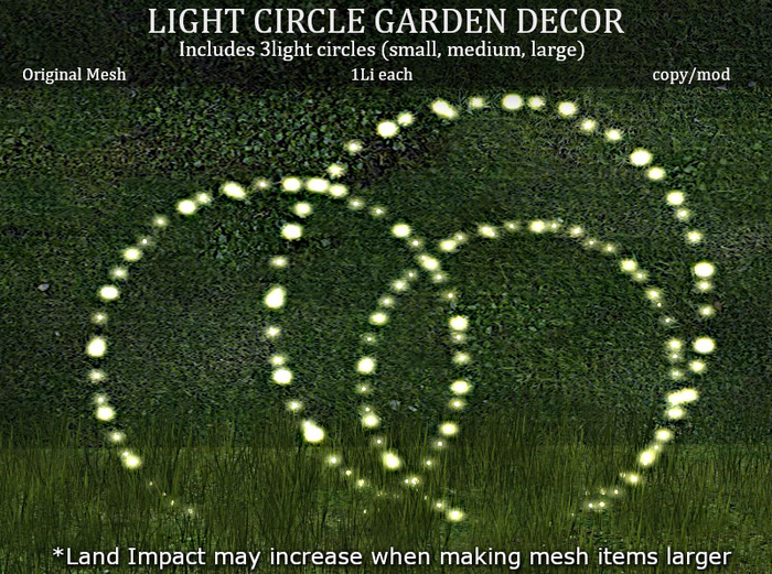 LOVE - LIGHT CIRCLE GARDEN DECOR