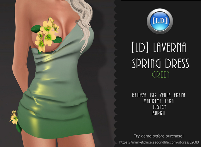 [LD] Laverna GREEN Spring Dress