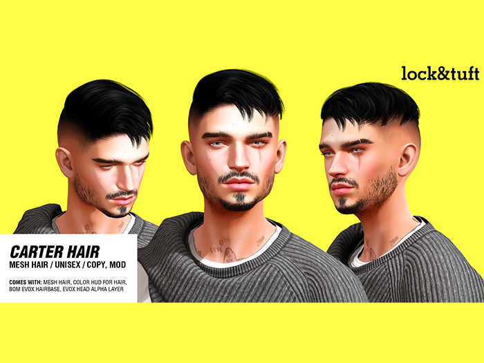 lock&tuft / carter hair [b&w]