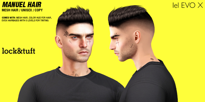 lock&tuft / manuel hair [b&w]