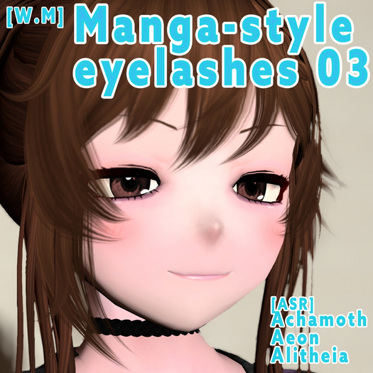 [W.M] ASR Manga-style eyelashes 03