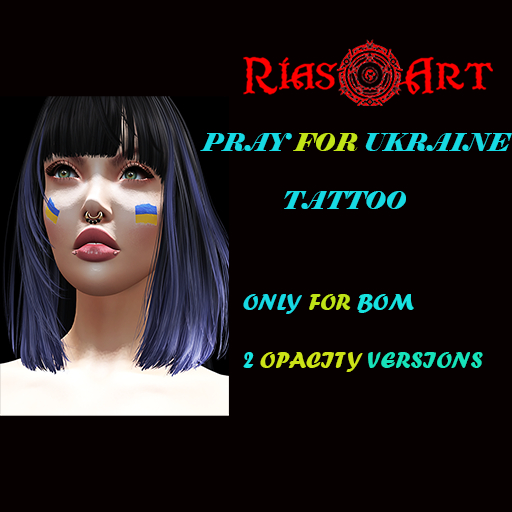 [RiasArt]-pray for ukraine flag tattoo