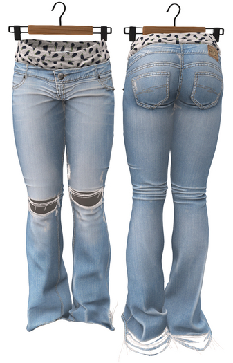 RIOT / Luke Low Rise Jeans - Stonewash