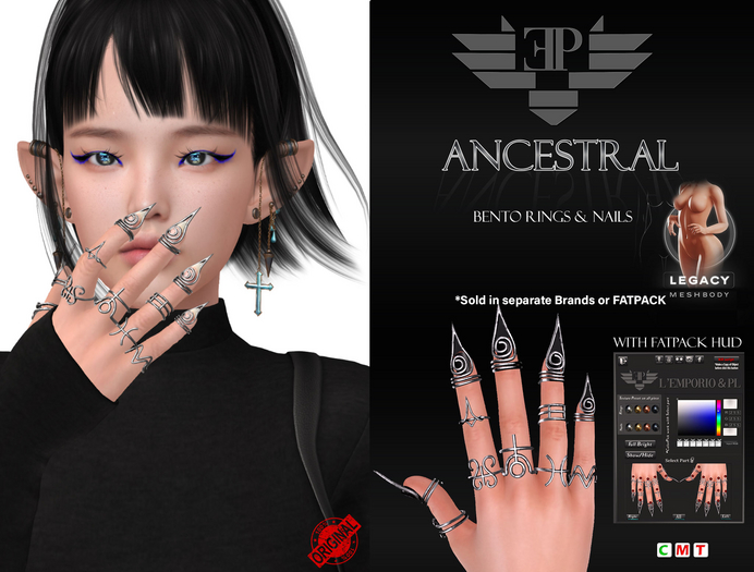 L'Emporio&PL::*Ancestral*:: -Ring+Nails-Legacy Meshbody f.