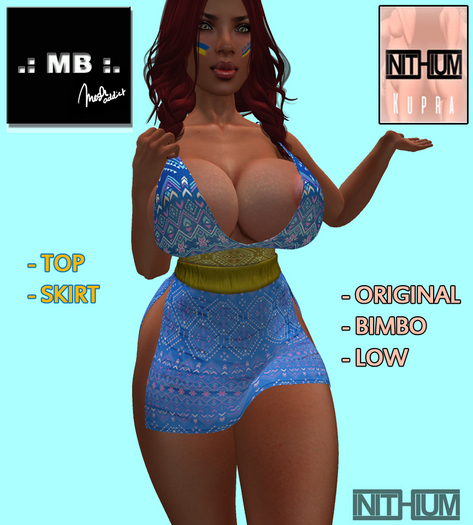 .: MB :. blue yellow ethno OUTFIT - KUPRA (O-B-L) +GIFT