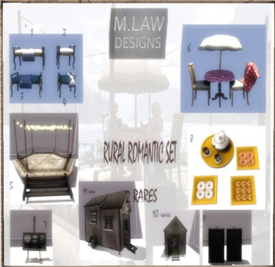 .:M.LAW:. Rural ROMANTIC SET table