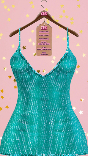 Lali sexy mini dress {Aqua Glitter}