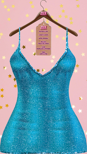 Lali sexy mini dress {Blue Glitter}