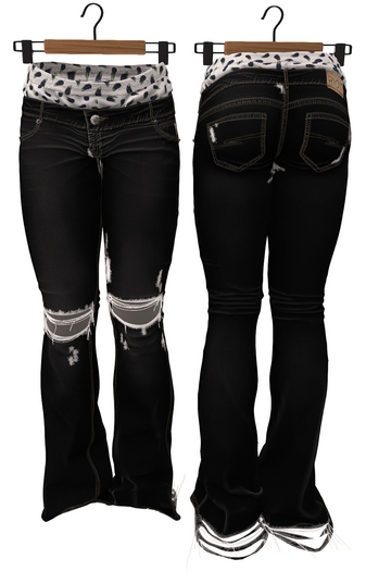 RIOT / Luke Low Rise Jeans - Black